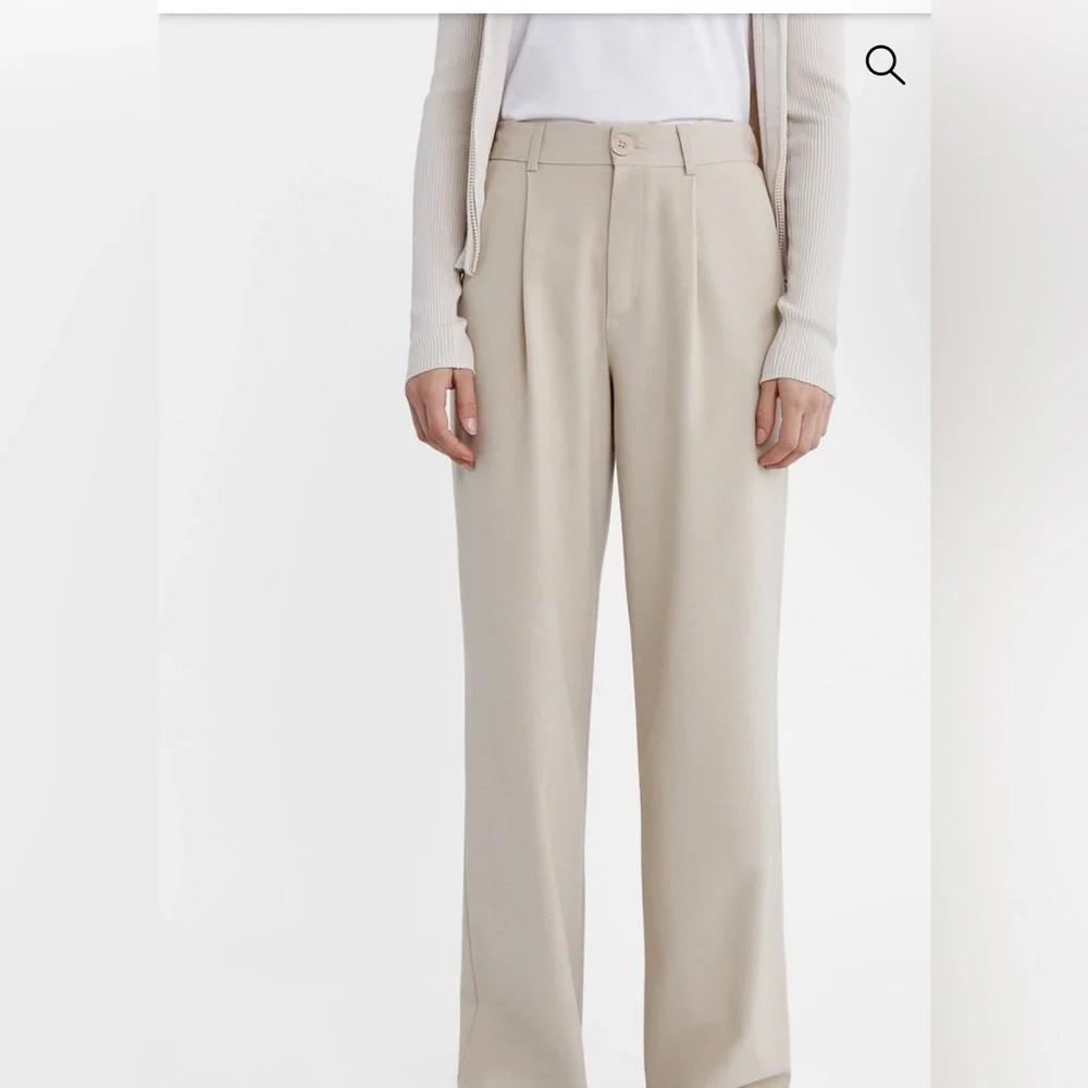 STRADIVARIUS SMART STRAIGHT-LEG TROUSERS in Size O - Picture 1 of 6